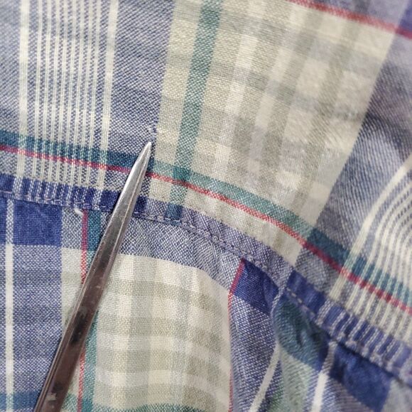 VAN HEUSEN Heavy weight cotton short sleeves southwest style XL Made in India - Picture 9 of 16